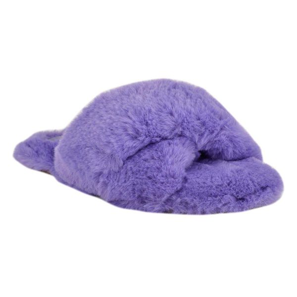 Nine West Cozy Flat Purple Slippers | Ireland 79V03-9H84